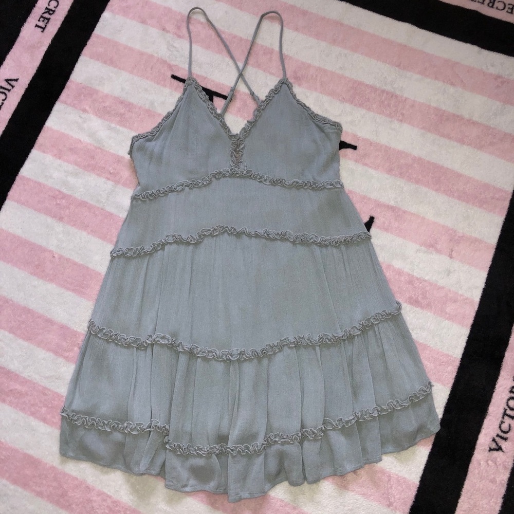 Sage Ruffle Dress - Picture 2 of 11